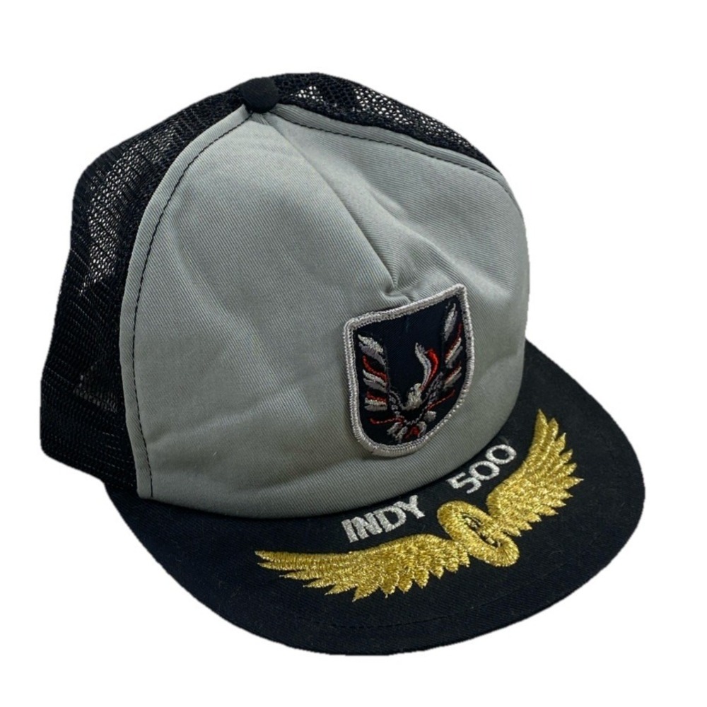 Vintage Indy 500‎ Pontiac TRANS AM SnapBack Mesh Trucker Hat Cap 80's